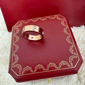 Cartier Love Ring, Rose Gold